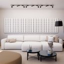 Ver imagem 1 de Painel Acústico Absorvedor Decorativo 120x60 Skal 10 Maestra Acústica:branco