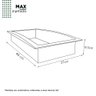 Nicho Para Banheiro em Plástico Injetado Max 40x27 Cinza Claro - Cozimax - 5