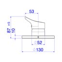 Ver imagem 3 de Acabamento Monocomando para Chuveiro Deca Gama 4993.c13.chu Cromado Cromado 4993.c13.chu
