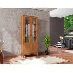 Cristaleira Lyra Cedro - Casa D Móveis - 1
