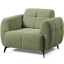 Ver imagem 1 de Poltrona para Sala e Escritório Decorativa Pés Metal Kania Linho Verde