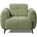 Ver imagem 4 de Poltrona para Sala e Escritório Decorativa Pés Metal Kania Linho Verde