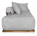 Ver imagem 5 de Sofá Dubai 2 Lugares 1.80m Tecido Bouclê Bege para Sala Bz Home Decor
