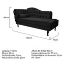 Ver imagem 5 de Diva Recamier Diana 140cm Lado Direito Suede - Doce Sonho Móveis