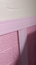 Ver imagem 3 de Rodapé Moldura Autocolante Flexível 5cm Boiserie 10 Mts Rosa