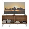 Rack Retrô para Tv até 50 Polegadas com 4 Portas Multimóveis Mp1071 Rustic/branco - 3