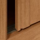 Ver imagem 4 de Guarda-roupas Casal Nice 3 Portas 1 Espelho 4 Gavetas Flex com Pés - Lp - Rei de Casa Amendoa Clean