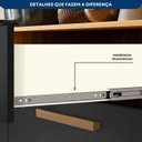 Ver mais imagens de Balcão para Cozinha Anne 2,00m 4 Portas 3 Gavetas Yescasa Freijó UV/Grafite