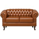 Ver imagem 3 de Namoradeira Chesterfield Duque 2 Lugares em Corano Caramelo