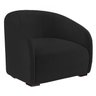 Poltrona Decorativa Julia Suede Preto - Dominic Decor - 1