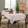 Toalha de Mesa Gardenia Natal Quadrada 4 Lugares Rose Gold - 036507 - 1