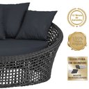 Ver imagem 3 de Chaise Hungria Alumínio Pintura Preta Corda Náutica E12 Trama Original