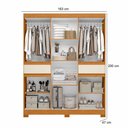 Ver imagem 3 de Guarda Roupa Olímpia 10 Portas e 2 Gavetas - Cinamomo Off White - Albatroz