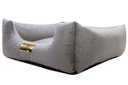 Ver imagem 4 de Cama Luppet Quadrada Super Luxo para Cachorro Cinza G