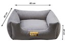 Ver imagem 2 de Cama Luppet Quadrada Super Luxo para Cachorro Cinza G