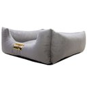 Ver imagem 4 de Cama Luppet Quadrada Super Luxo para Cachorro Cinza M