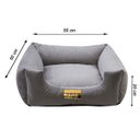 Ver imagem 2 de Cama Luppet Quadrada Super Luxo para Cachorro Cinza M
