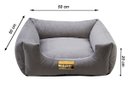 Ver imagem 2 de Cama Luppet Quadrada Super Luxo para Cachorro Cinza M