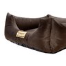 Cama Luppet Quadrada Super Luxo Para Cachorro Marrom M - 3
