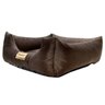 Cama Luppet Quadrada Super Luxo Para Cachorro Marrom M - 4