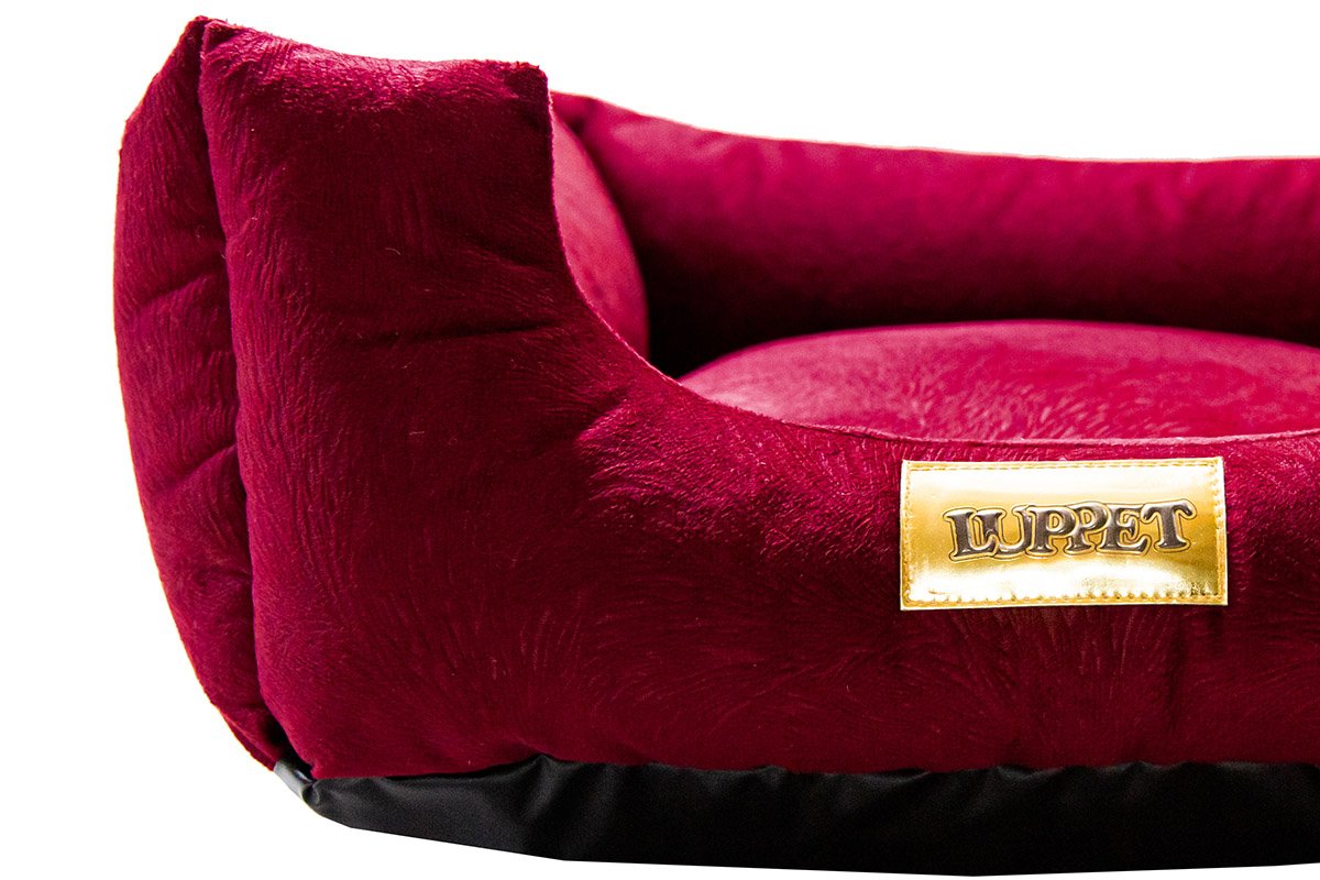 Cama Quadrada para Cachorro ou Gatos Super Luxo Luppet Bordo G - 2