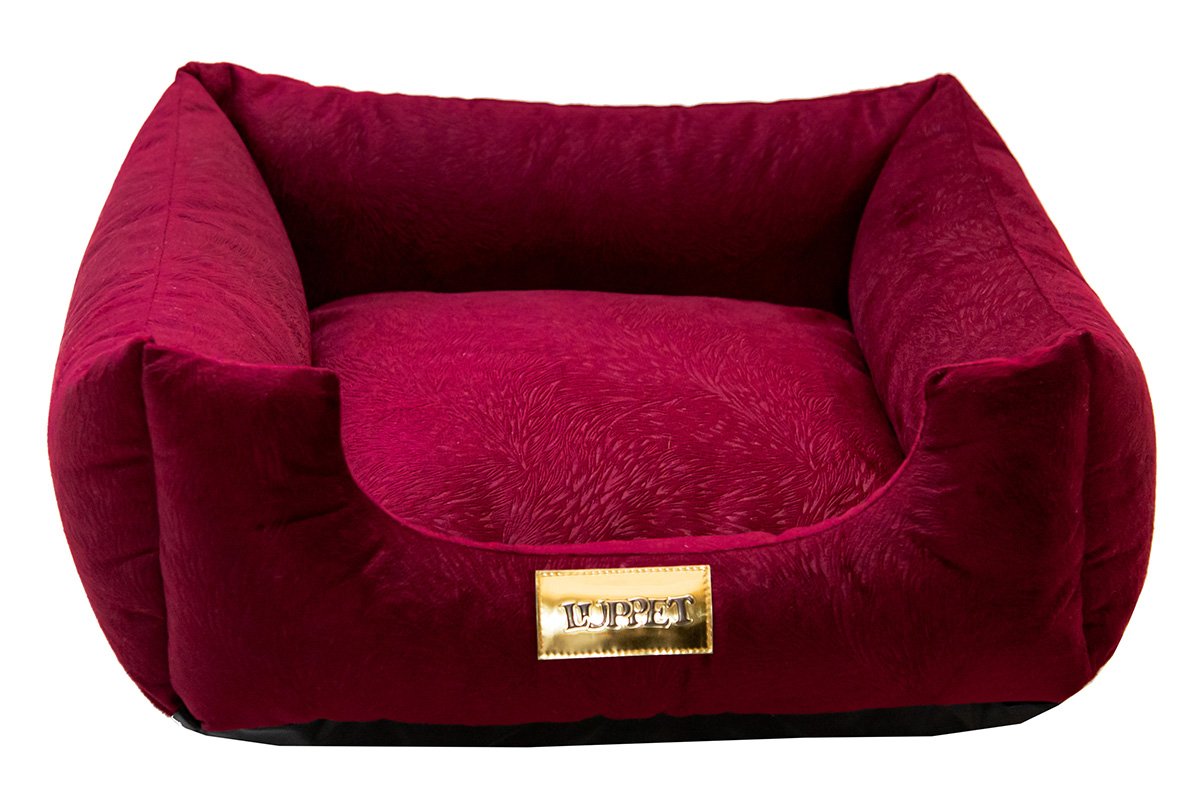 Cama Quadrada para Cachorro ou Gatos Super Luxo Luppet Bordo G - 3