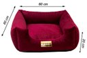 Ver imagem 5 de Cama Quadrada para Cachorro ou Gatos Super Luxo Luppet Bordo G