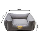Ver imagem 2 de Cama Luppet Quadrada Super Luxo para Cachorro Cinza Gg