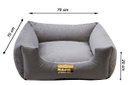 Ver imagem 2 de Cama Luppet Quadrada Super Luxo para Cachorro Cinza Gg