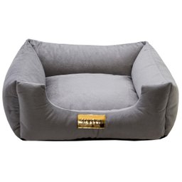 Cama Luppet Quadrada Super Luxo Para Cachorro Cinza GG - 5