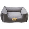 Cama Luppet Quadrada Super Luxo Para Cachorro Cinza GG - 5