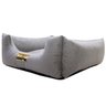 Cama Luppet Quadrada Super Luxo Para Cachorro Cinza GG - 4