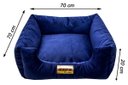 Ver imagem 3 de Cama Luppet Quadrada Super Luxo para Cachorro Azul Gg