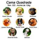 Ver imagem 4 de Cama Luppet Quadrada Super Luxo para Cachorro Azul Gg