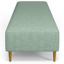Ver imagem 6 de Kit 02 Puffs Decorativo Sala de Estar Bali W01 Pés Palito 170x60cm Linho Verde Menta - Lyam Decor