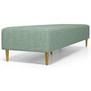 Ver imagem 7 de Kit 02 Puffs Decorativo Sala de Estar Bali W01 Pés Palito 170x60cm Linho Verde Menta - Lyam Decor