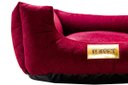 Ver imagem 2 de Cama Quadrada para Cachorro ou Gatos Super Luxo Luppet Bordo Gg