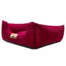 Cama Quadrada para Cachorro ou Gatos Super Luxo Luppet Bordo GG - 4