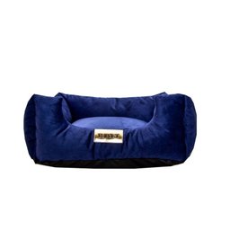 Cama Luppet Quadrada Super Luxo Para Cachorro Azul M - 1