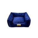 Ver imagem 2 de Cama Luppet Quadrada Super Luxo para Cachorro Azul M