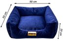 Ver imagem 3 de Cama Luppet Quadrada Super Luxo para Cachorro Azul M