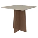 Ver imagem 1 de Mesa de Jantar 90x90cm Tampo MDF/Vidro Celebrare Móveis Lopas