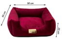 Ver imagem 5 de Cama Quadrada para Cachorro ou Gatos Super Luxo Luppet Bordo M