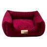 Cama Quadrada para Cachorro ou Gatos Super Luxo Luppet Bordo M - 3