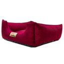 Ver imagem 4 de Cama Quadrada para Cachorro ou Gatos Super Luxo Luppet Bordo M