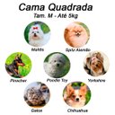 Ver imagem 6 de Cama Quadrada para Cachorro ou Gatos Super Luxo Luppet Bordo M
