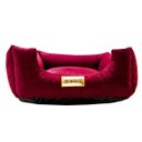 Ver imagem 1 de Cama Quadrada para Cachorro ou Gatos Super Luxo Luppet Bordo M