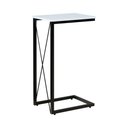 Ver imagem 1 de Mesa Lateral Aço Carbono Base Preta X Branco