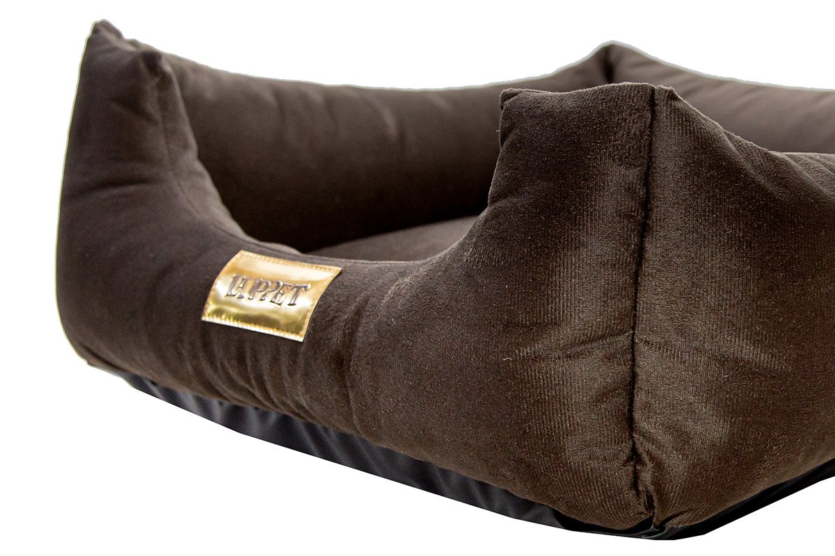 Cama Luppet Quadrada Super Luxo Para Cachorro Marrom GG - 3