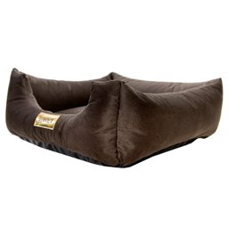 Cama Luppet Quadrada Super Luxo Para Cachorro Marrom GG - 4